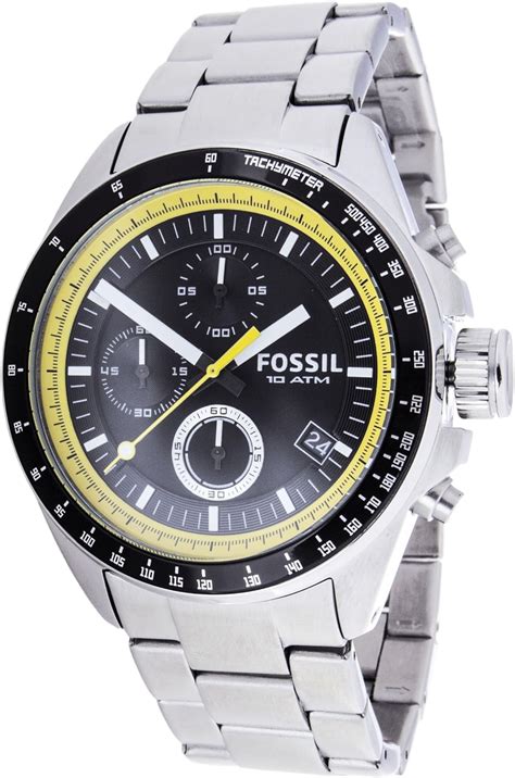 fossil decker chronograph black.